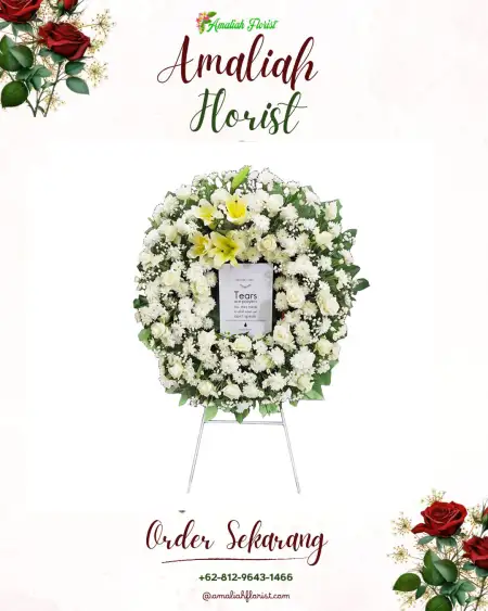 Krans Bunga Duka Cikaracak